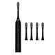 thumbnail image 3 of Cepillo de dientes eléctrico Sunnimix 4 cabezales IPX7 Limpieza impermeable Negro, 3 of 6