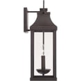thumbnail image 6 of Capital Lighting 946421OZ Bradford Clear Glass Outdoor Wall Lantern, 2-Light 120 Total Watts, 21" H x 7" W, Oiled Bronze, 6 of 15