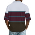 thumbnail image 3 of Men's Big & Tall Polo Shirt Lapel Button Solid Color Lightweight Short Sleeve Golf Tee Sky Blue XL, 3 of 4
