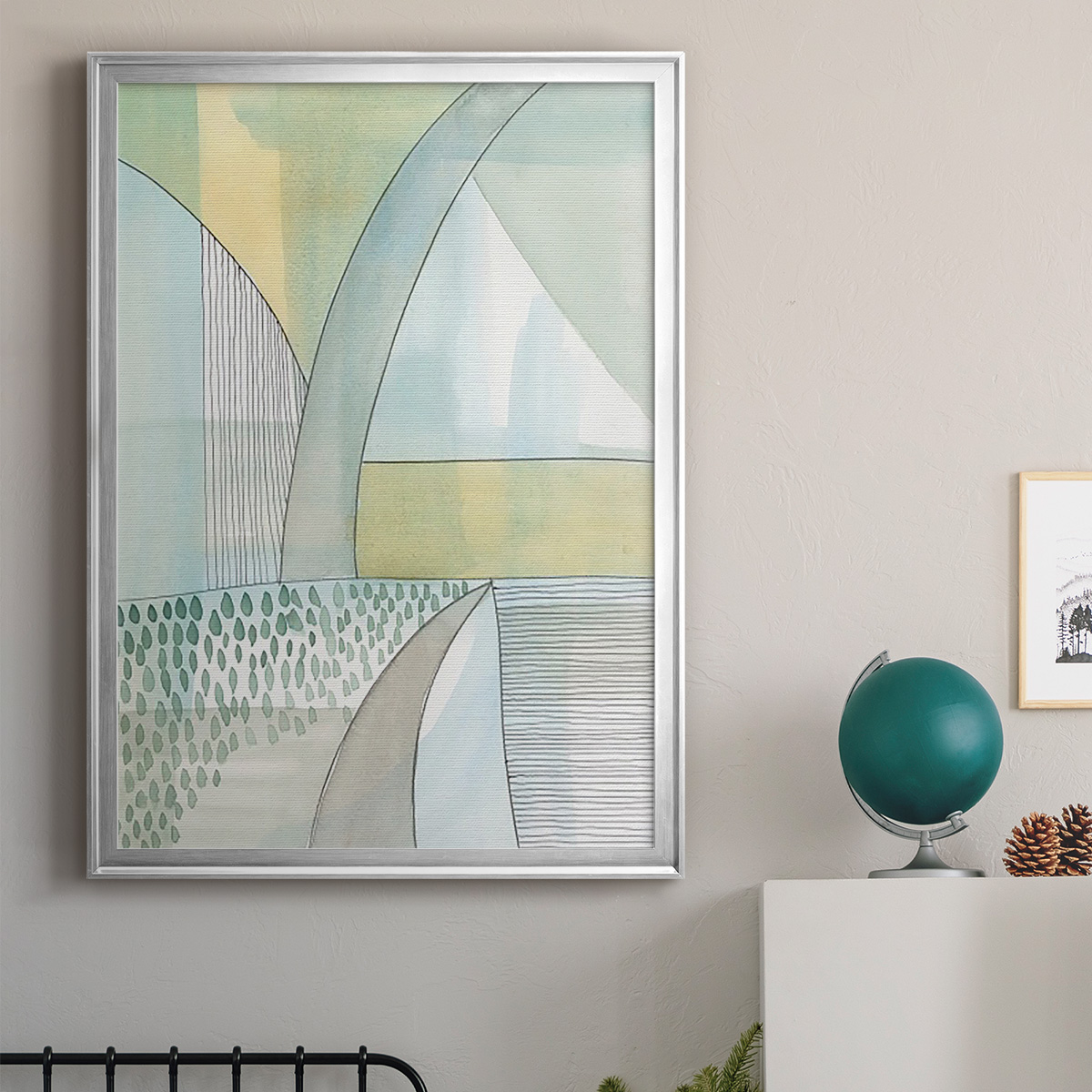 Mint Reflection II Premium Framed Print, in Gold, Black, or Silver - Ready to Hang