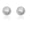 White Gold, 4mm, variant on AVORA 14K Yellow Gold 10mm Polished Ball Stud Earrings