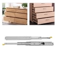 thumbnail image 2 of Miumaeov Hardware 1 Pair of 28 Inch Heavy Duty Drawer Slides, 500LB Full Extension Side Mount Ball Bearing Drawer Rails, Galvanized Anti-rust Drawer Slides with Lock & Buffer Cushion, 2 of 10