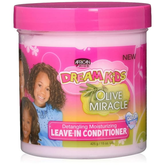 African Pride Dream Kids Olive Miracle Hair Leave In Conditioner 15 Oz.