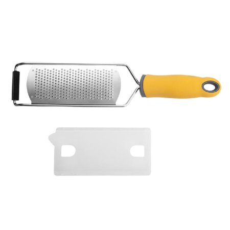 

DOYOUNG Multifunction Wide Board Cheese Grater Stainless Steel Lemon Slicer Kitchen Grater with Protective Cover and Handle Home Kitchen Cooking Supplies