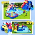 thumbnail image 4 of 10 in1 Inflatable Bounce House Water Slide for Outdoor, Garden, Backyard with 650W Air Blower, 4 of 14