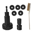thumbnail image 3 of Eliminación de óxido en los pernos,Herramienta para eliminar el óxido de las ruedas Kit de limpieza del cubo de la rueda,Limpiador de pernos de rueda para llave de impacto de Negro con pincel, 3 of 7