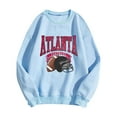 thumbnail image 2 of Football Team City Sweatshirts for Women Fall Winter Long Sleeve Crewneck Football Graphic Sweatshirt Pullover Tops, 2 of 4