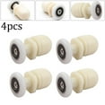 thumbnail image 2 of LEFU Rouleaux pour Porte de Douche Ensemble de 4 Roues Simples Poulies Diamètre 23mm Pièces de Rechange Réglables pour Enceintes en Verre Cabines 4-6mm Épais, 2 of 4
