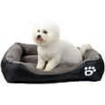 thumbnail image 6 of BODISEINT Dog Bed, Rectangle Pet Bed for Medium Large Dog Senior Breeds, Washable Orthopedic Dog Bed Plush Warming Bolster Bed Thickened Dog Sofa Pet Couch, 6 of 7