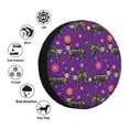 thumbnail image 4 of Sikiie cat skeletons and flowers Print PVC Leather Spare Tire Wheel Cover Spare Tire Cover, for Car Truck SUV Camper Trailer Universal Fit-17 inch, 4 of 6