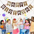 thumbnail image 4 of Banner de cumpleaños Woizoeiy Happy Birthday Brown para niño/niña, 4 of 7
