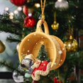 thumbnail image 4 of Adorno colgante de perro de Navidad/Ornamento colgante interior del coche/Ornamento de de Navidad/Ornamento colgante de acrílico, vacaciones Estilo D, 4 of 8