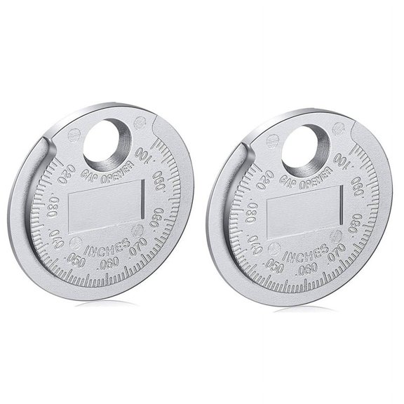 2X Spark Plug Space Tool Gapper Gauge Wire Spark Plug Space Measuring Tool Scaled From .020Inch to .100Inch
