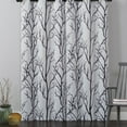 thumbnail image 2 of VCNY Home Kingdom Ivory Branch Grommet Blackout Curtain, 40" x 84", 2 of 5