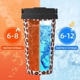thumbnail image 5 of Fotbe Coffee Rugby Printed Insulated Travel Coffee Mug Spill Proof Leak Proof Stainless Steel Coffee Tumbler Reusable Coffee Cups with Lids Thermos, 5 of 8