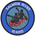 thumbnail image 1 of Applique Outdoors Rafting The Salmon RiverTheme Hook Backing Decorative Patch Funny Saying Biker Emblem, 1 of 2