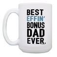 thumbnail image 2 of ThisWear Step Dad Mug Set Best Effin Step Dad Ever Mug Set Stepdad Mug Funny Fathers Day Mug for Step Dad 2 Pack Mug 15oz Coffee Mugs, 2 of 4