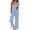 Z-Sky Blue, variant on UVN Summer Pajamas for Women 2 Piece Ruffle Tank Tops and Short Pants Sleepwear Lounge Pajama Sets
