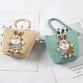 thumbnail image 2 of Bolsos De Mensajero De Paja De Conejo De Dibujos Animados De Verano Para Niños, Mini Bolso De Playa, Bolso De Hombro Cruzado Para Niños ANGGREK  Descripción de la referencia, 2 of 5