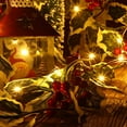 thumbnail image 5 of Christmas Berry String Garland 6.5FT Christmas Lighted Berry Holly Leaves Garland Indoor Artificial Garland Fall Christmas Decor Light Garland for Holiday Fireplace Mantel, 5 of 6