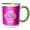 Green/White, variant on 3drose, Pink 25th Birthday, 11oz Mug