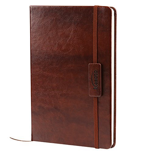 kesoto a5 classic ruled leather hardcover writing notebook journal