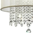 thumbnail image 3 of Primo Gold Finish Ceiling Lamp with Crystal Accents and White Shade, 3 of 6
