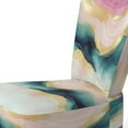 thumbnail image 4 of Designart "Rose Waves in Geode Marble III" Chaise d'Appoint en Marbre Rose - Fauteuil Moderne pour Salon, 4 of 7