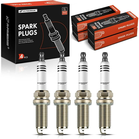 A-Premium Iridium Platinum Spark Plugs Compatible with Kia Forte5 2014-2016, Forte Koup 2014-2016 & Hyundai Veloster 2014-2015, 1.6L, Pack of 4
