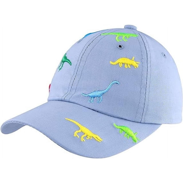 Gorra de béisbol para niños pequeños, de verano, con protección solar, diseño de dinosaurio, para niños de 1 a 3 años