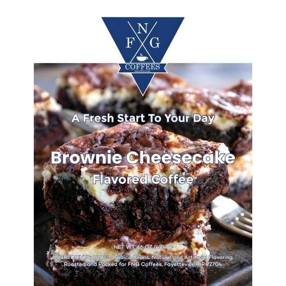 FNG Coffees- Brownie Cheesecake Flavored Coffee- Whole Bean