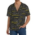 thumbnail image 3 of Xecao offers the Retro Excavator for Men's Casual Short-sleeved Shirt, a button-up collared shirt with a pocket, perfect for beach vacations and yacht travel in the Small size., 3 of 7