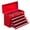 Red, variant on HUJHKIO 4-Drawer Metal Tool Box Portable Steel Tool Chest with Lock, Red Powder Coat, Drawer Liners & Bearing Slides for Garage, Workshop, Home & Outdoor Repair, Black