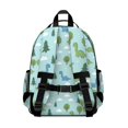 thumbnail image 3 of Light Blue Dinosaurs Forest Pattern Cute School Backpack Bag for School with Padded Back and Adjustable Shoulder Straps 15.25"x11.5"x5.25", 3 of 5