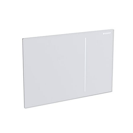 Geberit 115.620.SI.1 White Glass Dual Flush Actuator Plate For In Wall Tank