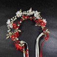 thumbnail image 4 of Accesorios para el cabello Erqi Diadema con incrustaciones de diamantes estilo margarita Diadema de flores hecha a mano Accesorios de boda, 4 of 5