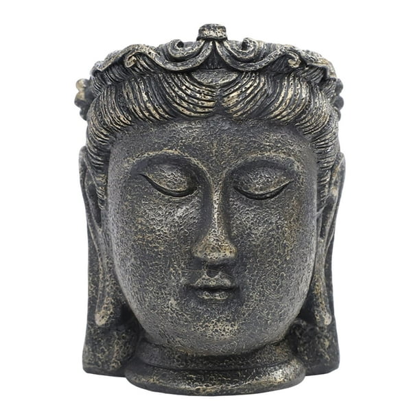 Maceta Decorativa Maceta Centro de Mesa Recipiente de Plantas Escultura de Buddha en Resina con Agujero de Drenaje Adecuada para Regalo Decoración 8 cm x 92 cm x 114 cm