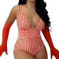 thumbnail image 1 of B91xZ Women's One Piece Swimsuits Tummy Control Ruched Bathing Suit 1 Piece Swimwear,Red M, 1 of 5