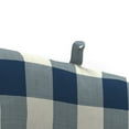 thumbnail image 3 of Jordan Manufacturing 75.5" x 22" Navy Buffalo Check Rectangular Outdoor Chaise Lounge Cushion with Ties, 3 of 11