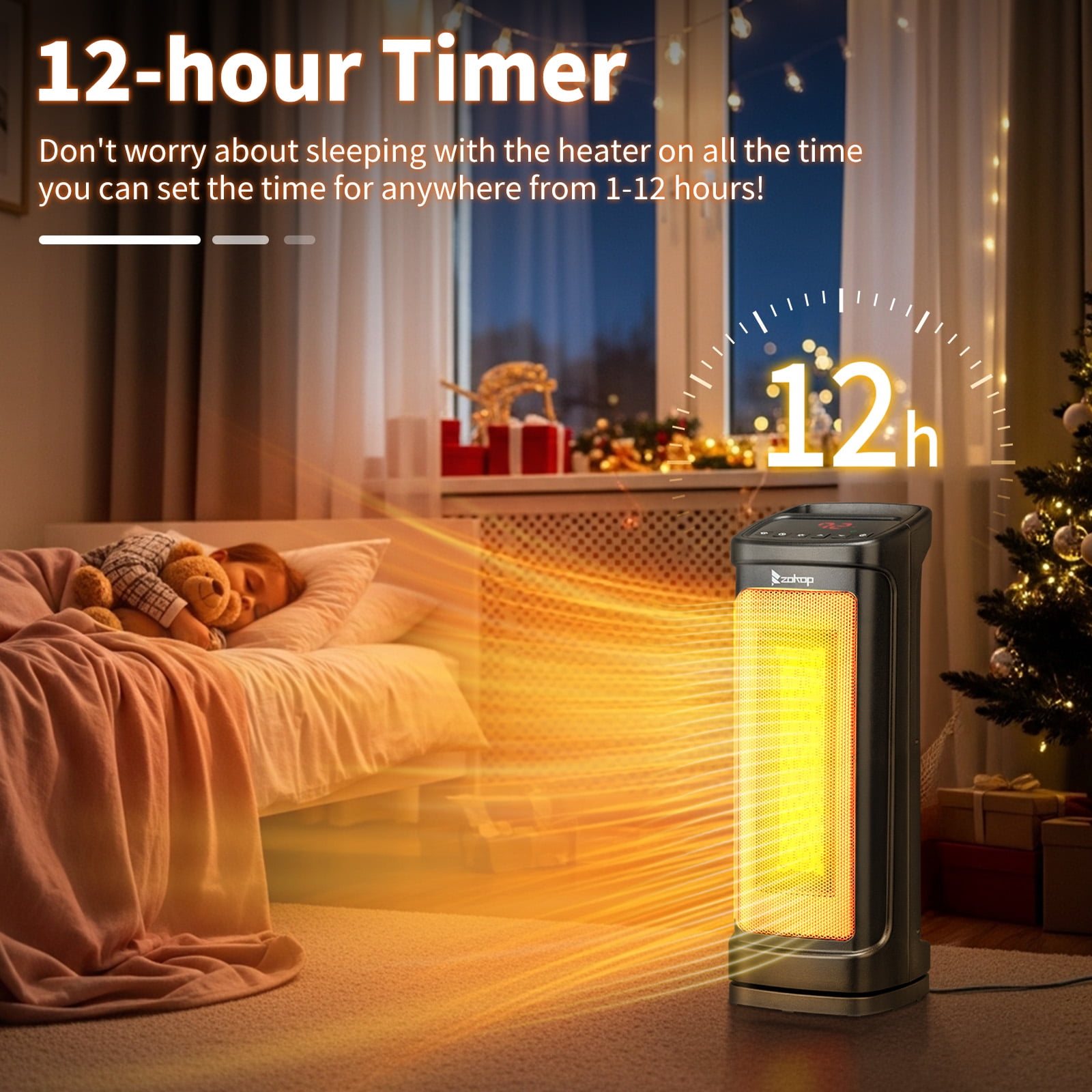 Ktaxon 17 Inches Electric Heaters for Indoor Use with Thermostat