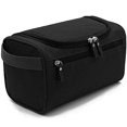 thumbnail image 1 of Neceser grande para hombre, neceser impermeable para colgar, neceser de viaje para maquillaje, para niños, mujeres y hombres, color negro, 1 of 5