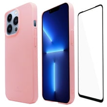 Funda Molan Cano Para iphone 13 Pro Super Fit Rigida color Rosa Mas Mica 9d Molan Cano Slim Case