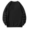 thumbnail image 5 of Dwellite Oversized Sweatshirts for Women Crewneck Hoodies Cotton Long Sleeve Tops Solid Color Pullover Sweat Shirts Black XL, 5 of 6