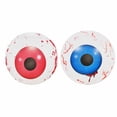 thumbnail image 2 of Decoraciones inflables, paquete de 2, globo ocular inflable de Halloween de 24 pulgadas con luz LED, globos oculares inyectados en sangre, decoraciones inflables para el jardín, globos oculares aterra, 2 of 9