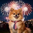 thumbnail image 6 of Yhmxh 4th of July Pet Necktie, Adjustable American Flag Collar Bows Patriotic Red White Blue Star Stripes Dog Cat Bow Tie Collar, Cute Independence Day Pet Costume Accessory for Small Medium Pets, 6 of 6