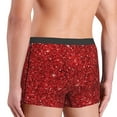 thumbnail image 5 of Fotbe Red Glitter Men’s Total Support Pouch Boxer Briefs, X-Temp Cooling, Moisture-Wicking Underwear, Regular, Long-leg and Trunk-, 5 of 9