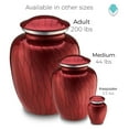 thumbnail image 4 of Drevy Keepsake Rose Cremation Urn (Pearl Candy Red), 4 of 5