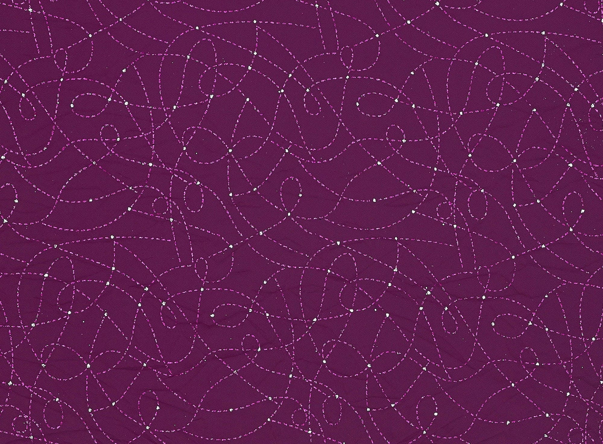 Zelouf Swirl Glitter With Glitter Hologram On Tulle  , Sewing, DIY, Crafts Fabric by the Yard, Pop Raspberry, 5 Yard
