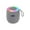 Gray, variant on Nkmbld Home Audio Subwoofers Hot-Selling Mini Portable Wireless Bluetooth Speaker with Colorful LED Lights and Fabric Featuring, Father's Day Gifts, Gray