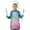 Colorful Floral Watercolor, variant on Colorful Galaxy Pattern Kids Aprons for Girls and Boys,Adjustable Neck Strap Toddler Aprons for Kids Cooking Baking